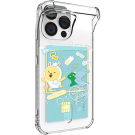 [S2B]Little Kakao Friends Bubble Bubble Transparent Reinforced Card Case _Kakao Friends' character,Soft Jelly Case,_Made in Korea
